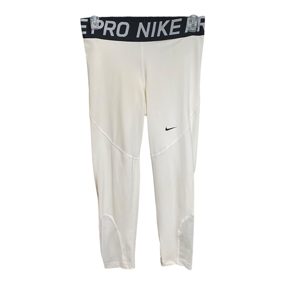Nike Dri Fit Girls White Leggings M (girls)